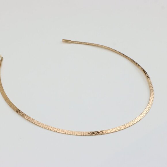 "Elegant Rose Gold Flat Chain Necklace for Women, XPNL0328 - Picture 4 of 10